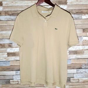 Tan Lacoste Regular Fit Polo